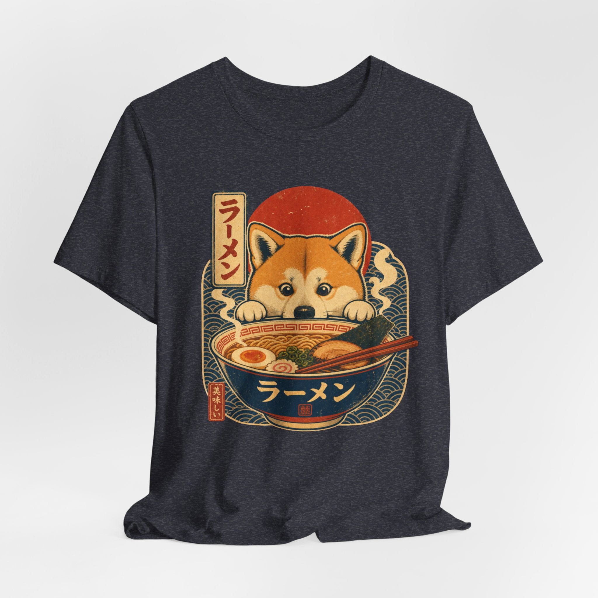 Kawaii Shiba Inu Ramen T-Shirt — Cute Japanese Dog Noodle Tee (Happy Ramen Gift)