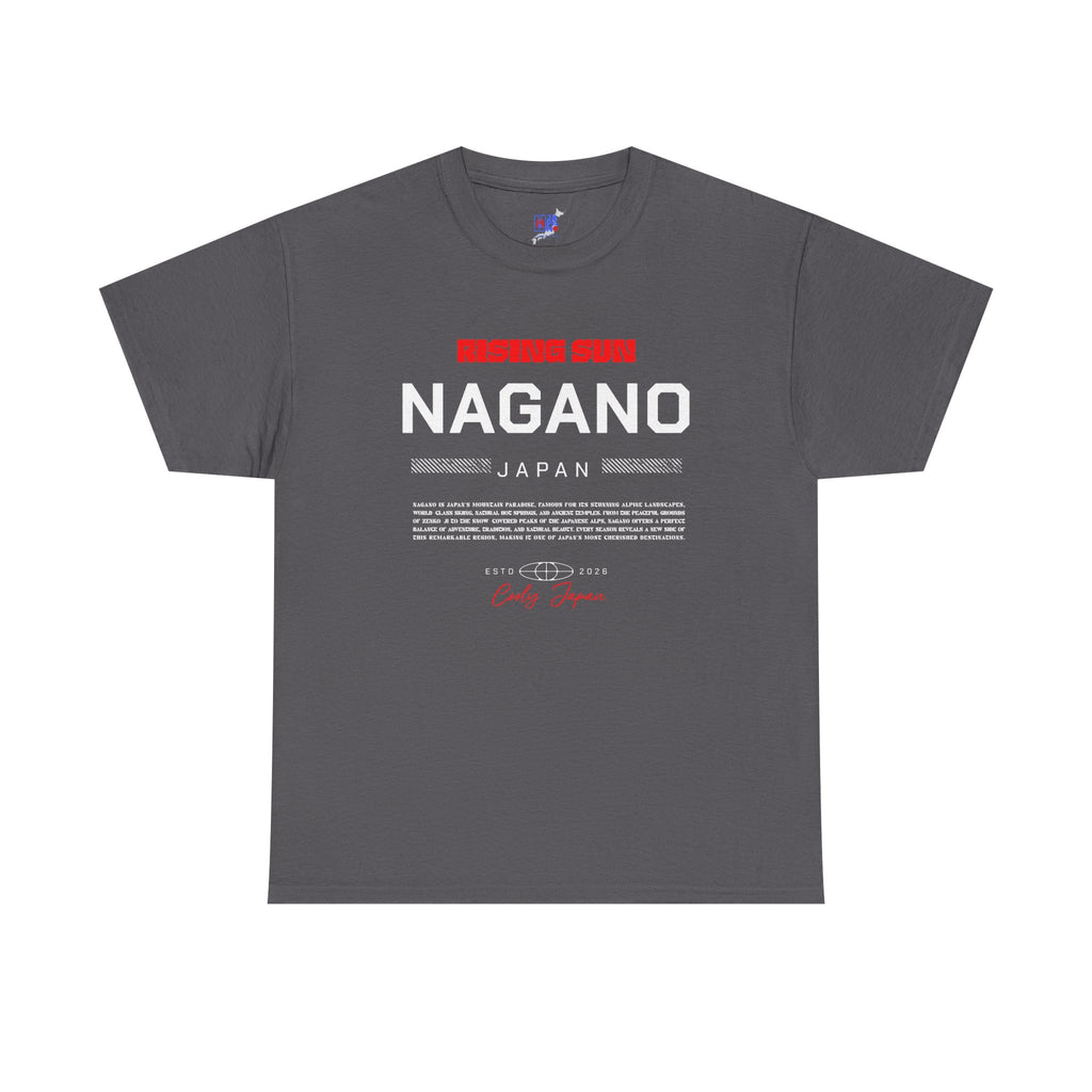 Nagano T-Shirt | 長野 Japanese Alps & Snow Monkey Japan City Tee | Designed by Japanese