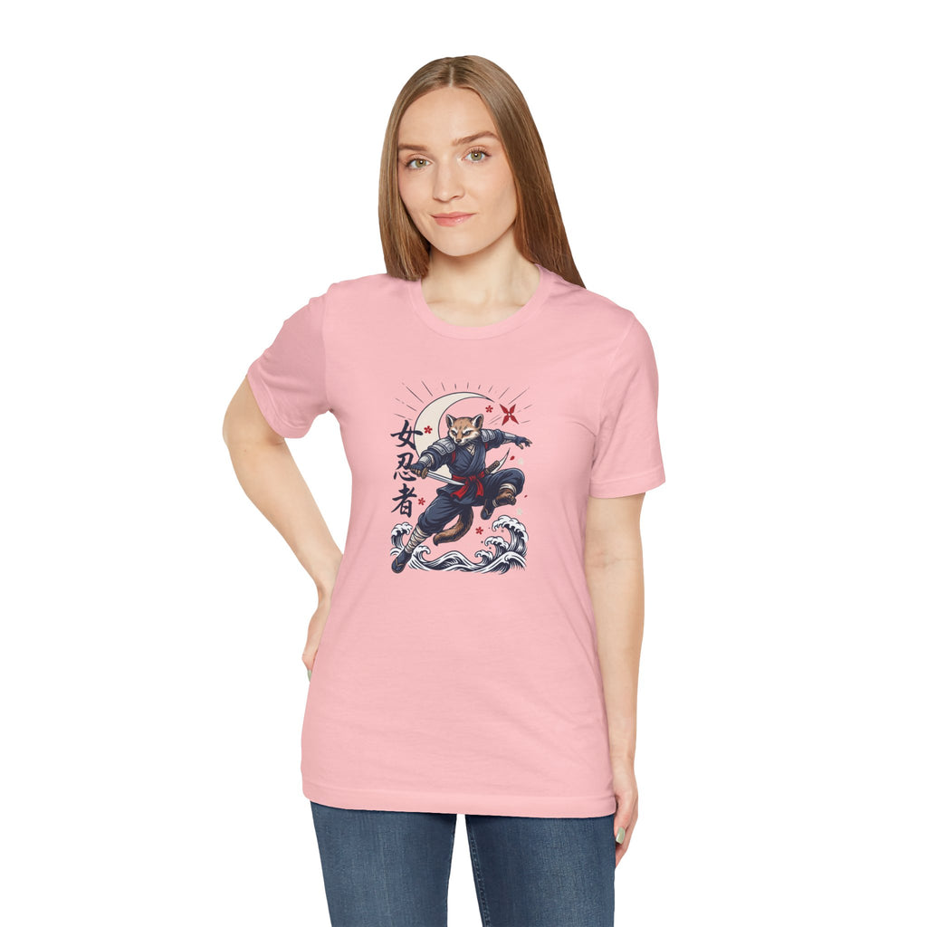Ninja Cat Tee — Japanese Samurai Cat Graphic T-Shirt