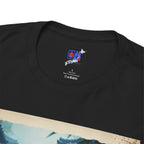 Tanuki Samurai T-Shirt — 狸の侍 Japanese Raccoon Dog Warrior | Yomichi Night Road Folklore Bushido Graphic Tee