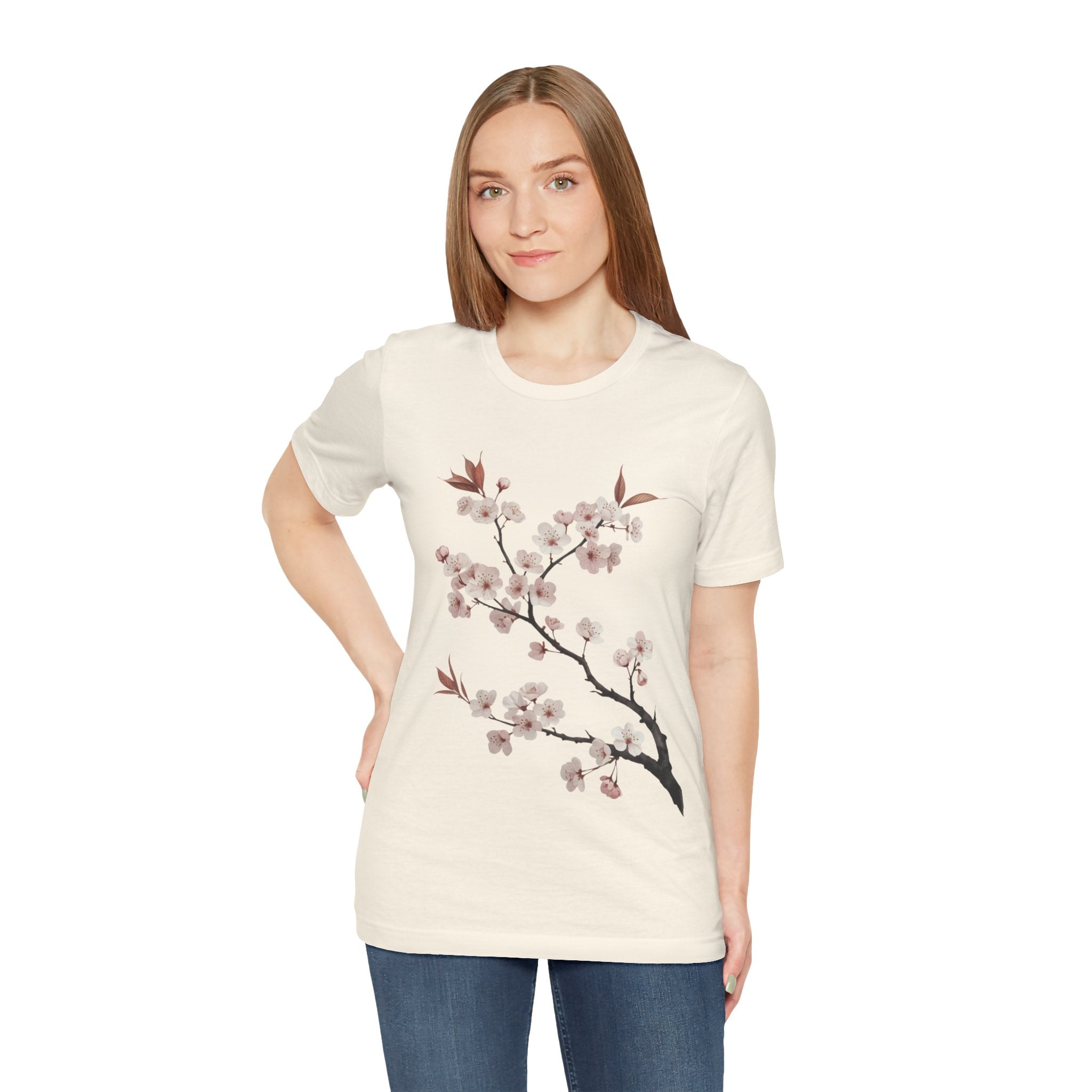 Cherry Blossom Floral Tee | Soft Pink Spring T-Shirt