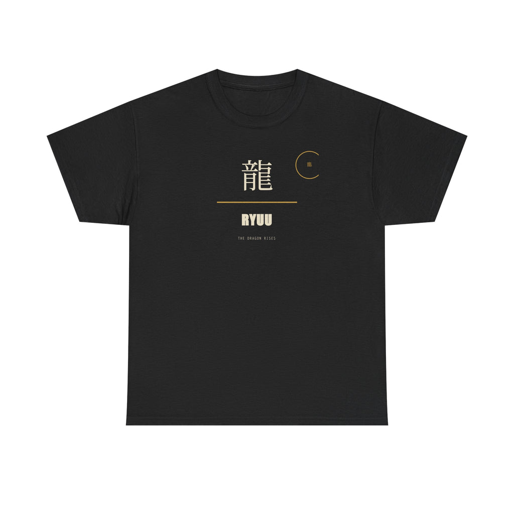 Ryuu T Shirt Dragon Rises Kanji Japanese Graphic Tee Anime Style Clothing Gift for Anime Fans, Japanese Culture Lover Apparel, Unique Geek S