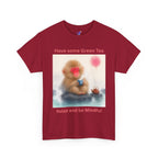 Mindful Monkey Tee — "Have Some Green Tea, Relax and Be Mindful" Cute Zen T-Shirt