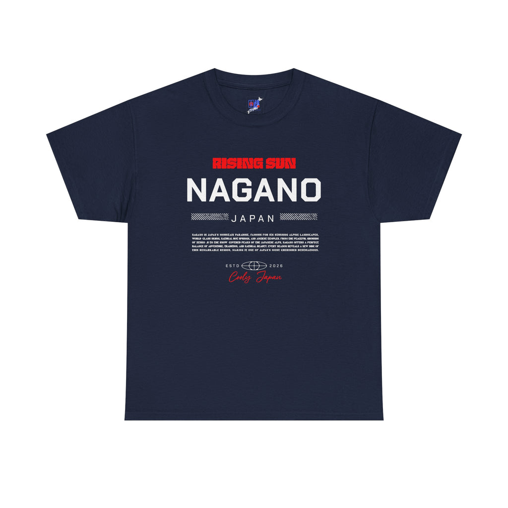 Nagano T-Shirt | 長野 Japanese Alps & Snow Monkey Japan City Tee | Designed by Japanese