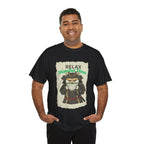 Samurai Shiba Inu Drinking Matcha Tee — Relax Matcha Time Graphic T-Shirt