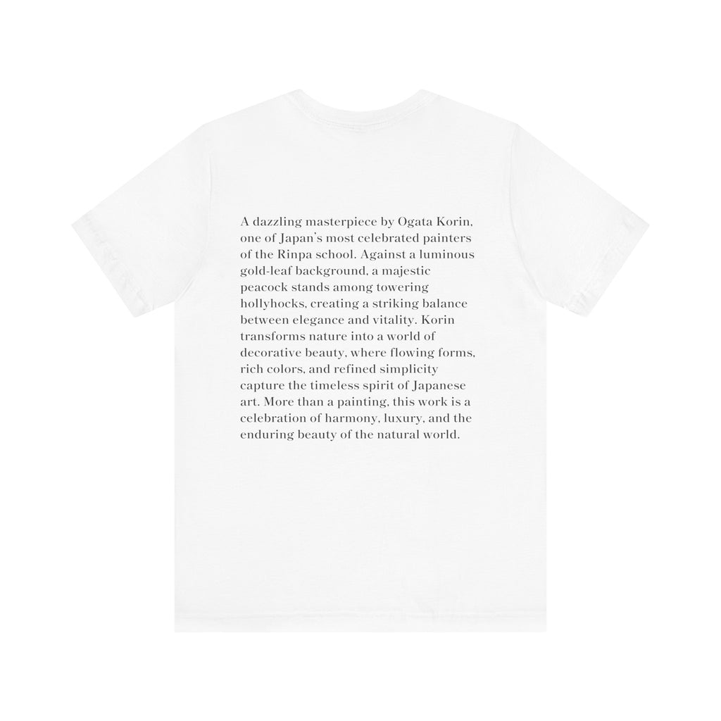 Korin Ogata "Peacock and Hollyhocks Screen", Japanese Art Museum T-Shirt