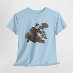 Bonsai Master Samurai T-Shirt, Japanese Ukiyo-E Bonsai Warrior Tee, Zen Gift for Bonsai Lovers, Tree Hobbyists & Plant Dad Gift