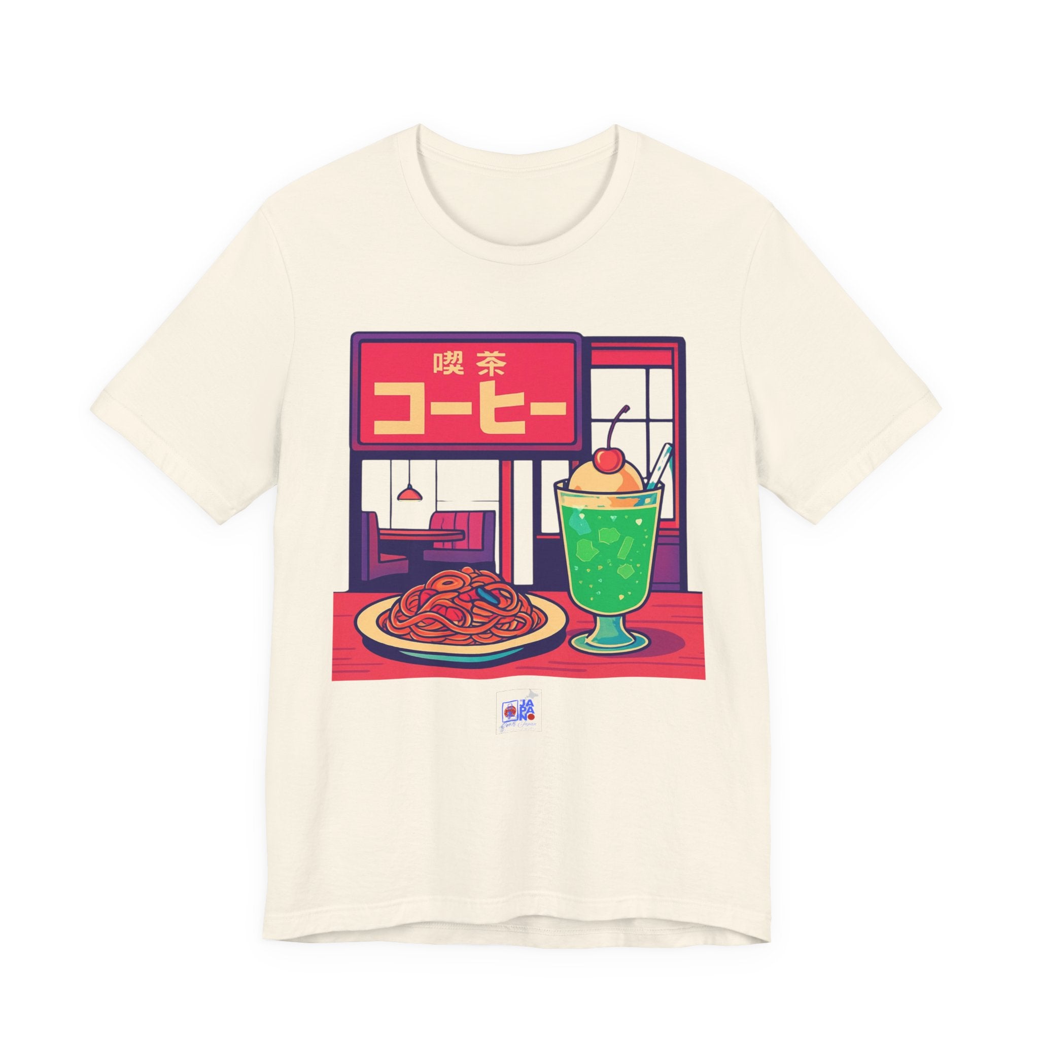 Kissaten Cream Soda Napolitan Tee | Retro Japanese Cafe Graphic