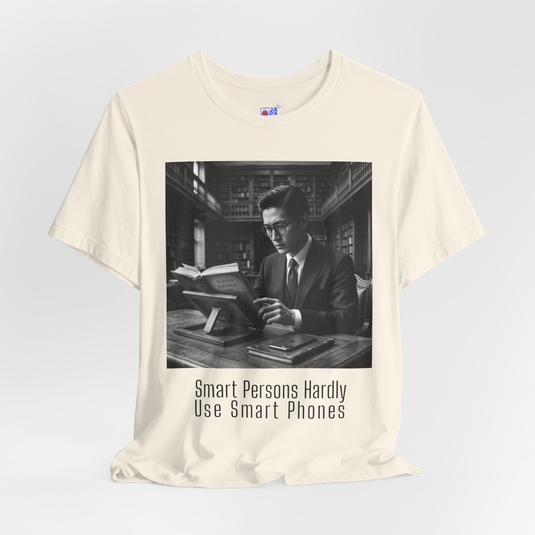Smart Persons Hardly Use Smartphones | Plato's Republic T-Shirt