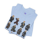 Shiba Inu Samurai T-Shirt, Japanese Warrior Dog Graphic Tee, Funny Dog Lover Gift, Anime Streetwear, Unisex Cotton Shirt