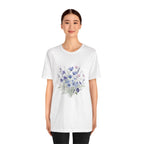 Japanese Autumn Garden Floral Tee | Kikyo Cosmos Morning Glory Bouquet