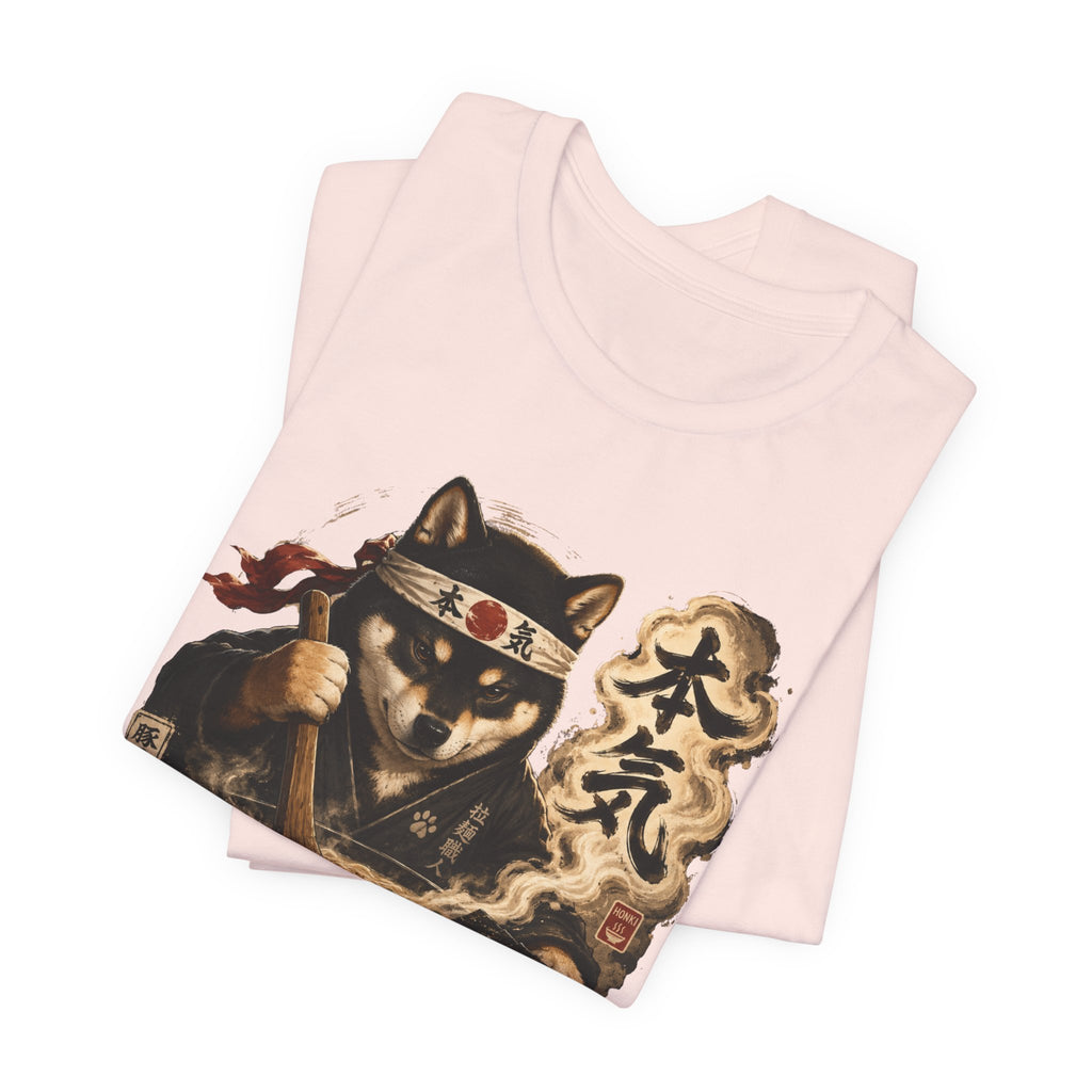 Ramen Neko Tee — Samurai Cat Chef "本気" Graphic T-Shirt