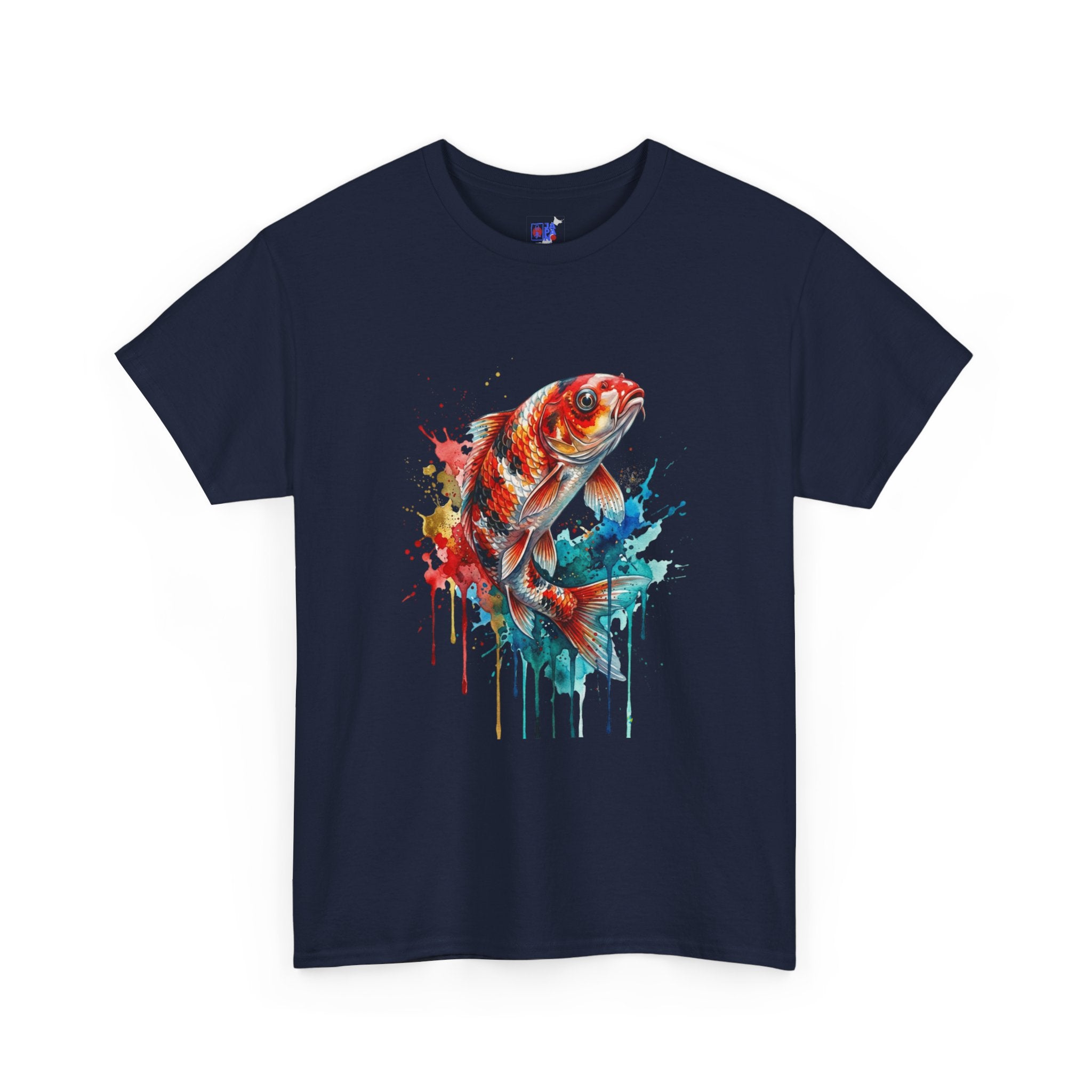 Koi Fish Watercolor T-Shirt — Vibrant Drip Art Tee