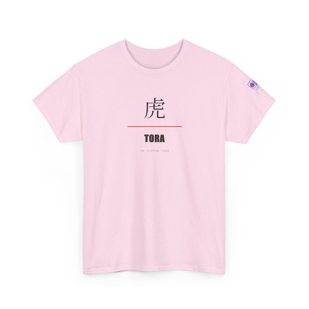 Tora Sleeping Tiger T Shirt Japanese Kanji Graphic Tee Casual Wear