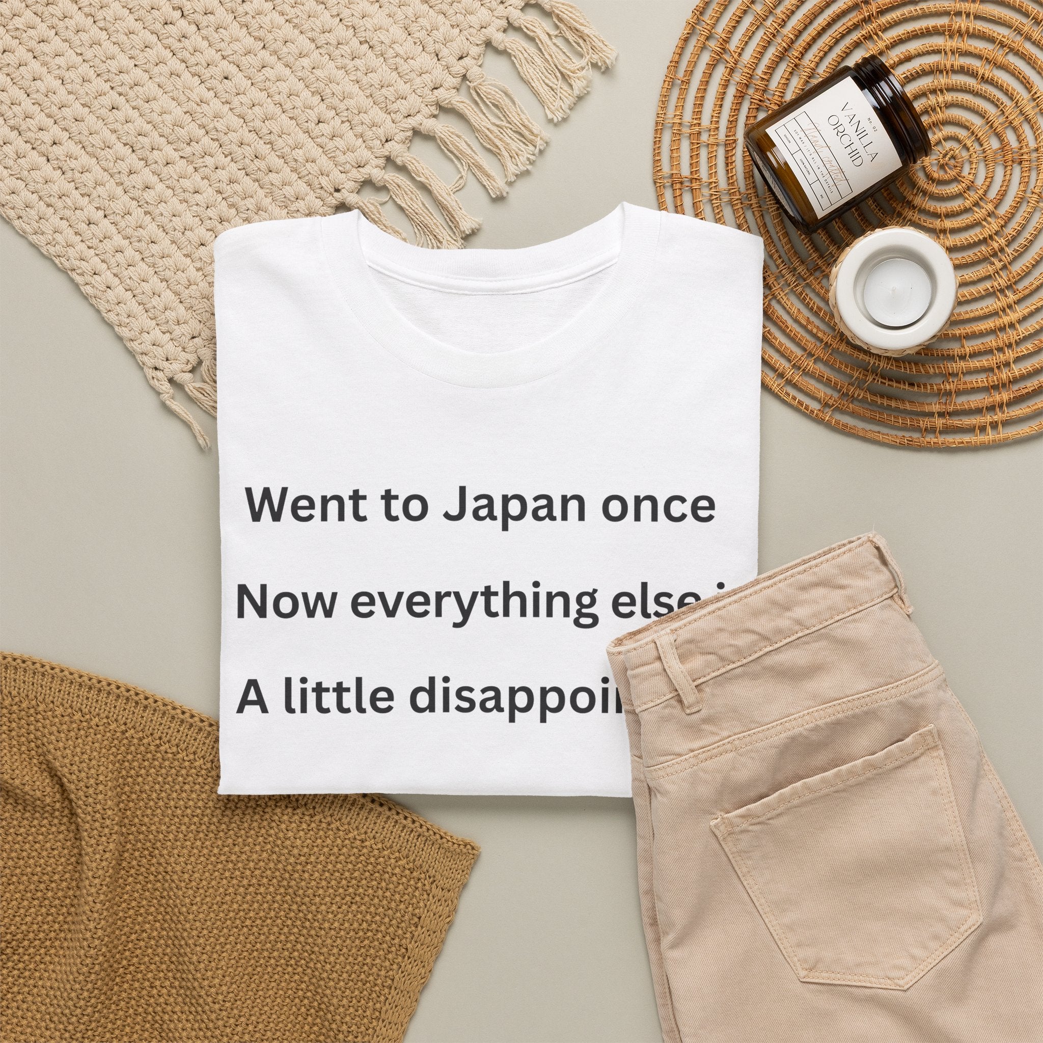 Went to Japan Once. Now Everything Else Is a Little Disappointing. | Front & Back Japan Graphic Tee