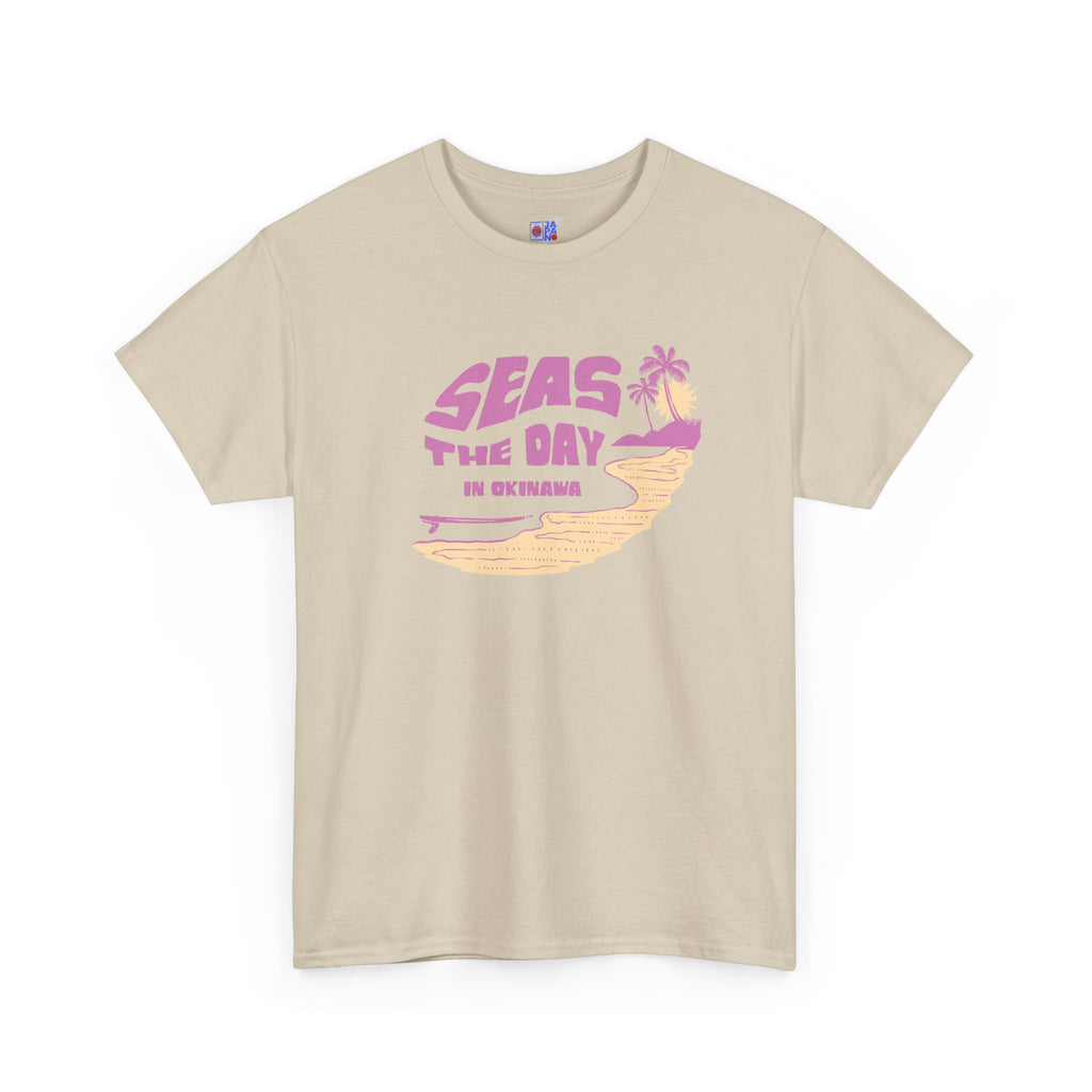 Seas the Day Okinawa Beach Tee — Vacation Graphic T-Shirt