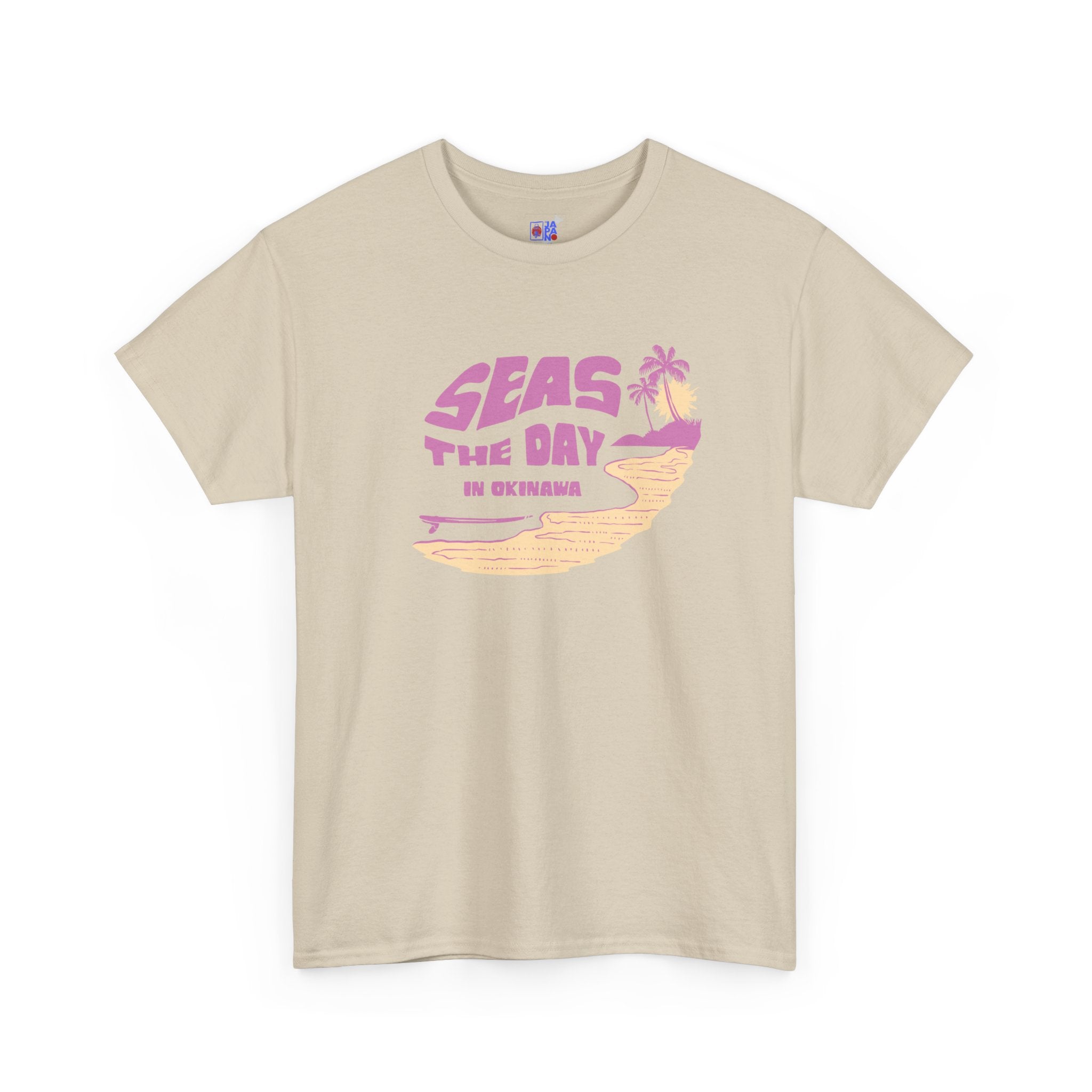 Seas the Day Okinawa Beach Tee — Vacation Graphic T-Shirt