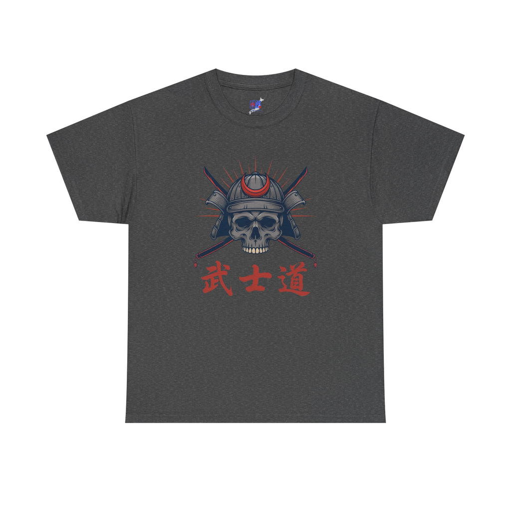Samurai Skull T-Shirt — 武士道 Bushido Men's Graphic Tee | Japanese Warrior Dark Streetwear Shirt