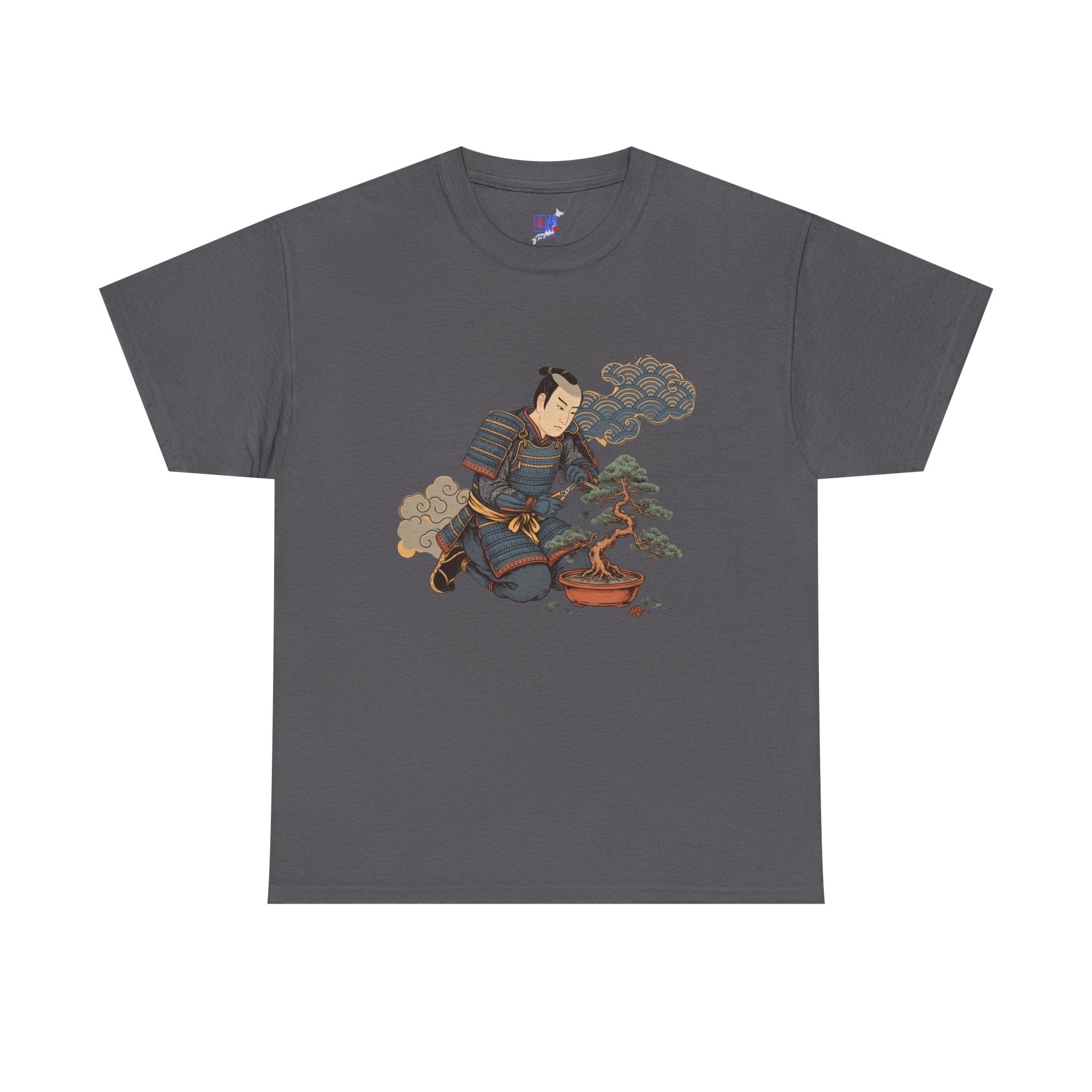 Bonsai Master Samurai T-Shirt, Japanese Ukiyo-E Bonsai Warrior Tee, Zen Gift for Bonsai Lovers, Tree Hobbyists & Plant Dad Gift