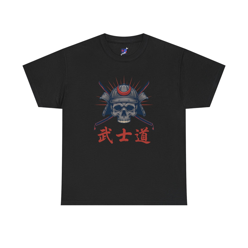 Samurai Skull T-Shirt — 武士道 Bushido Men's Graphic Tee | Japanese Warrior Dark Streetwear Shirt