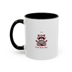 Zen Racoon Coffee Mug - "Find Your Zen" Accent Ceramic Mug