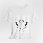 Dancing Tsuru — Red-Crowned Cranes Courtship Print | Japanese Fine Art