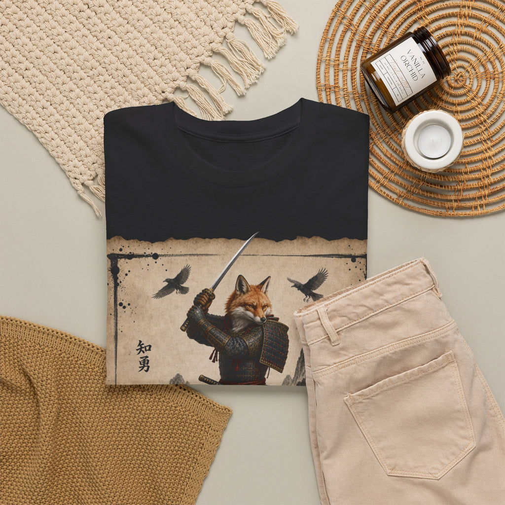 Samurai Fox T-Shirt — 'Bushido' Fox Warrior Vintage Japanese Art Tee