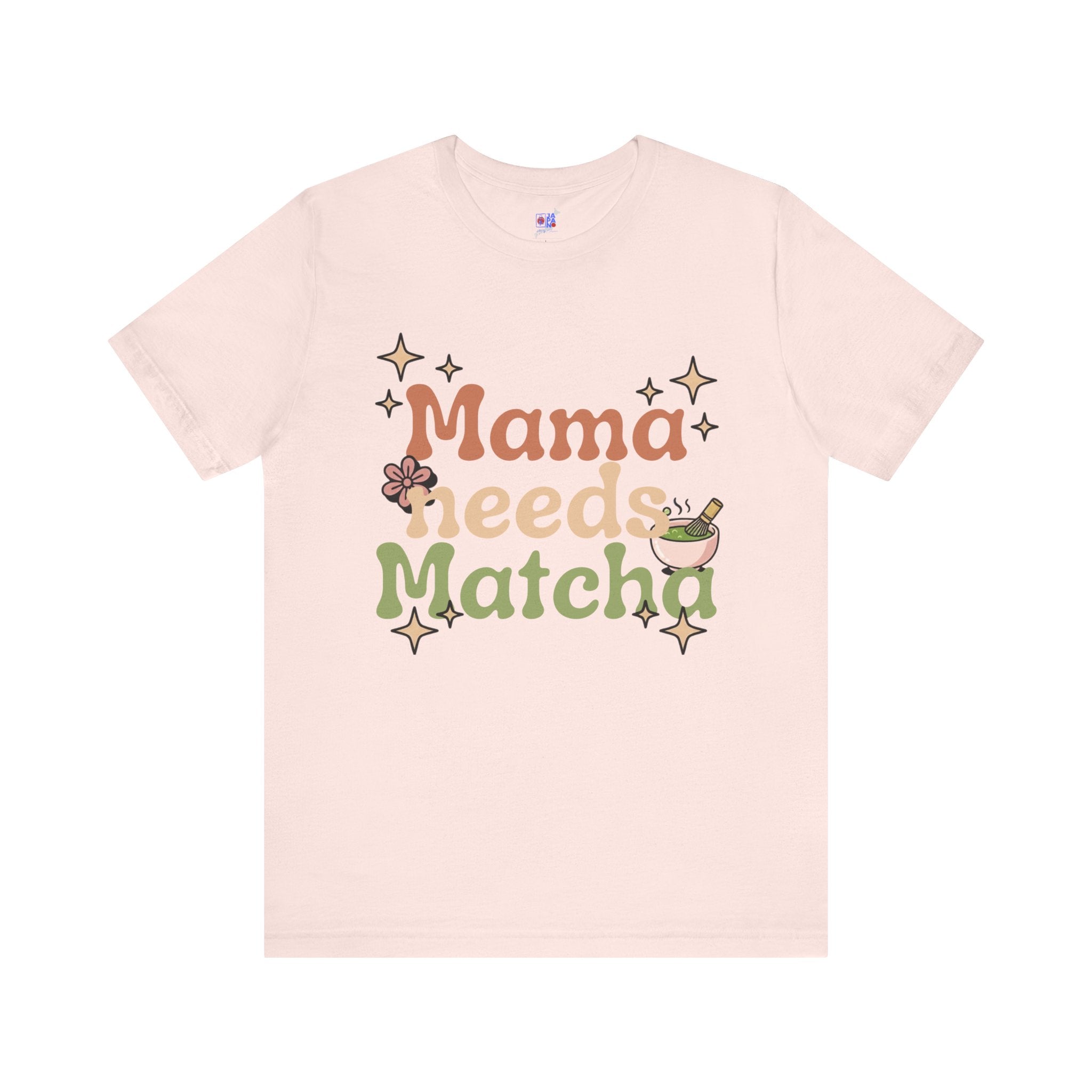 Mama Needs Matcha T-Shirt | Matcha Tea Mom Tee, Cute Floral Typography