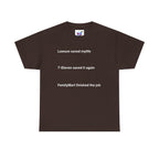 Lawson Saved My Life. 7-Eleven Saved It Again. FamilyMart Finished the Job. | Japan Convenience Store Tee — Dark Edition