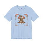 Floral Vintage Cat Tee — '美貓' Asian-Inspired Graphic T-Shirt