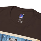 Hokkaido Bear Samurai T-Shirt, Japanese Warrior Bear in Hokkaido, Higuma Bushido Vintage Art Graphic Tee
