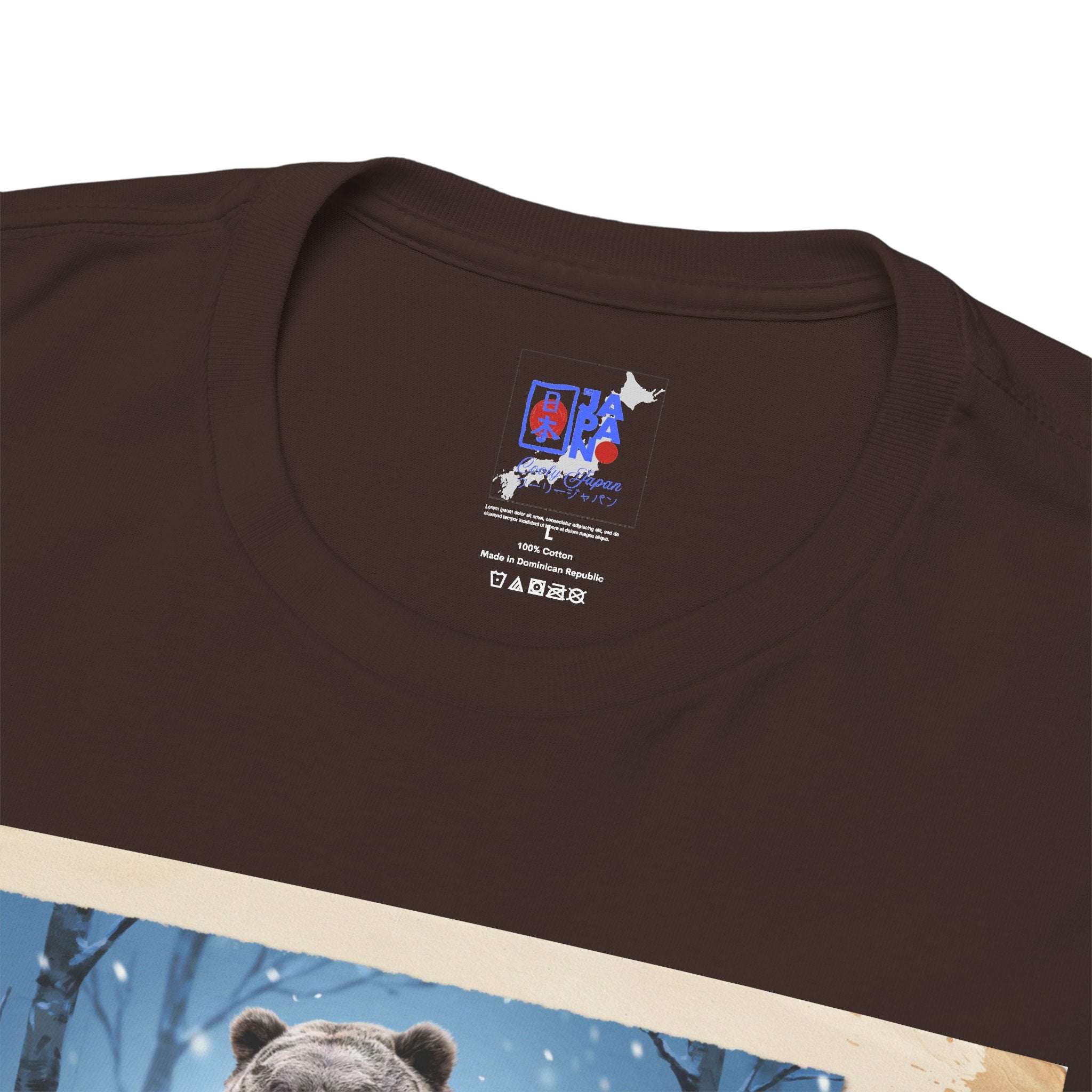 Hokkaido Bear Samurai T-Shirt, Japanese Warrior Bear in Hokkaido, Higuma Bushido Vintage Art Graphic Tee