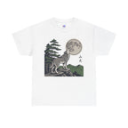Japanese Wolf T-Shirt — 山犬 Yamainu Mountain Dog Men's Tee | Japan Mythology Gift