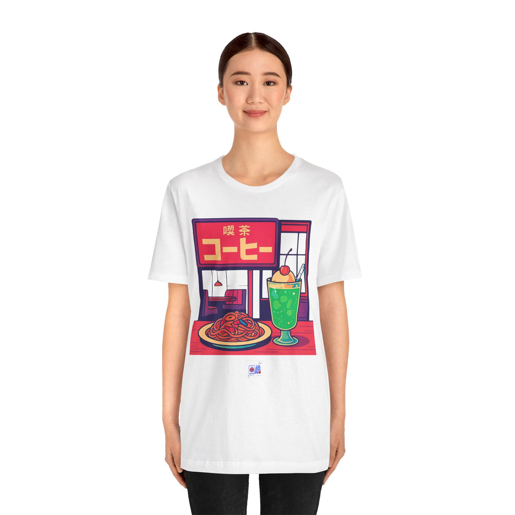 Kissaten Cream Soda Napolitan Tee | Retro Japanese Cafe Graphic