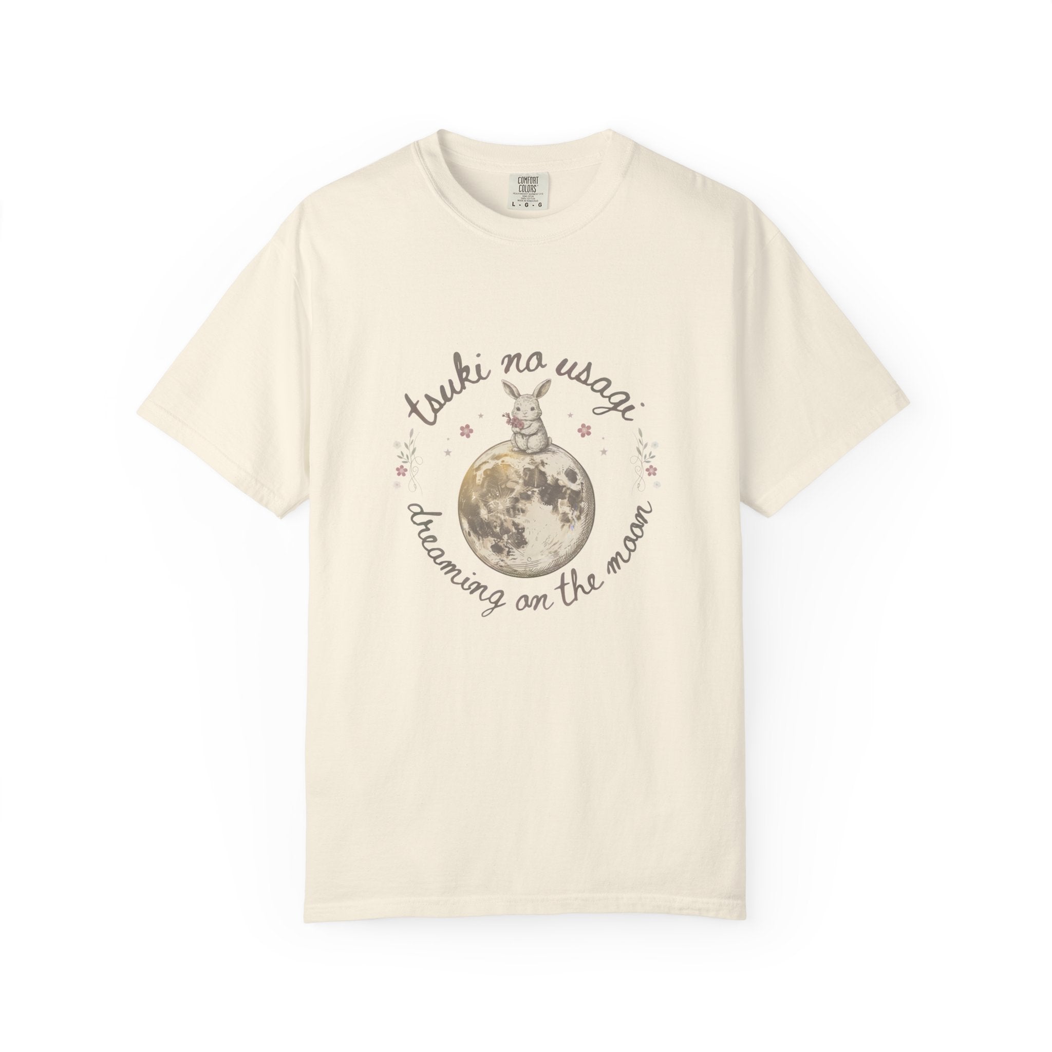 Moon Rabbit T-Shirt — "Tsuki no Usagi / Dreaming on the Moon" Vintage Graphic Tee