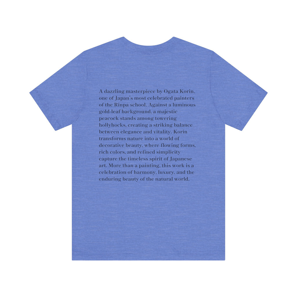 Korin Ogata "Peacock and Hollyhocks Screen", Japanese Art Museum T-Shirt