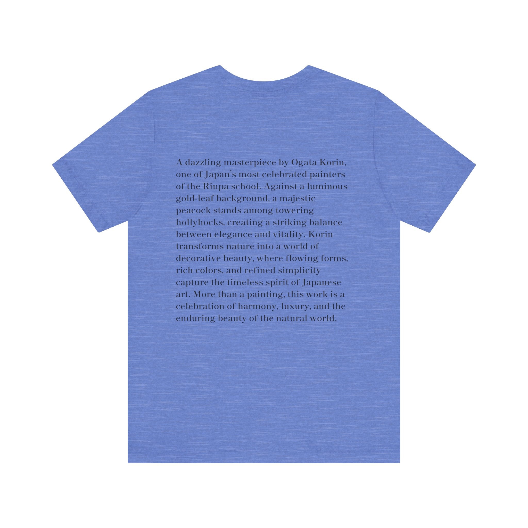 Korin Ogata "Peacock and Hollyhocks Screen", Japanese Art Museum T-Shirt