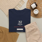 Shinobi T Shirt Ninja Japanese Kanji Tee Silent Warrior Gift for Anime Fans, Martial Arts Lover Clothing, Unique Graphic Shirt for Him