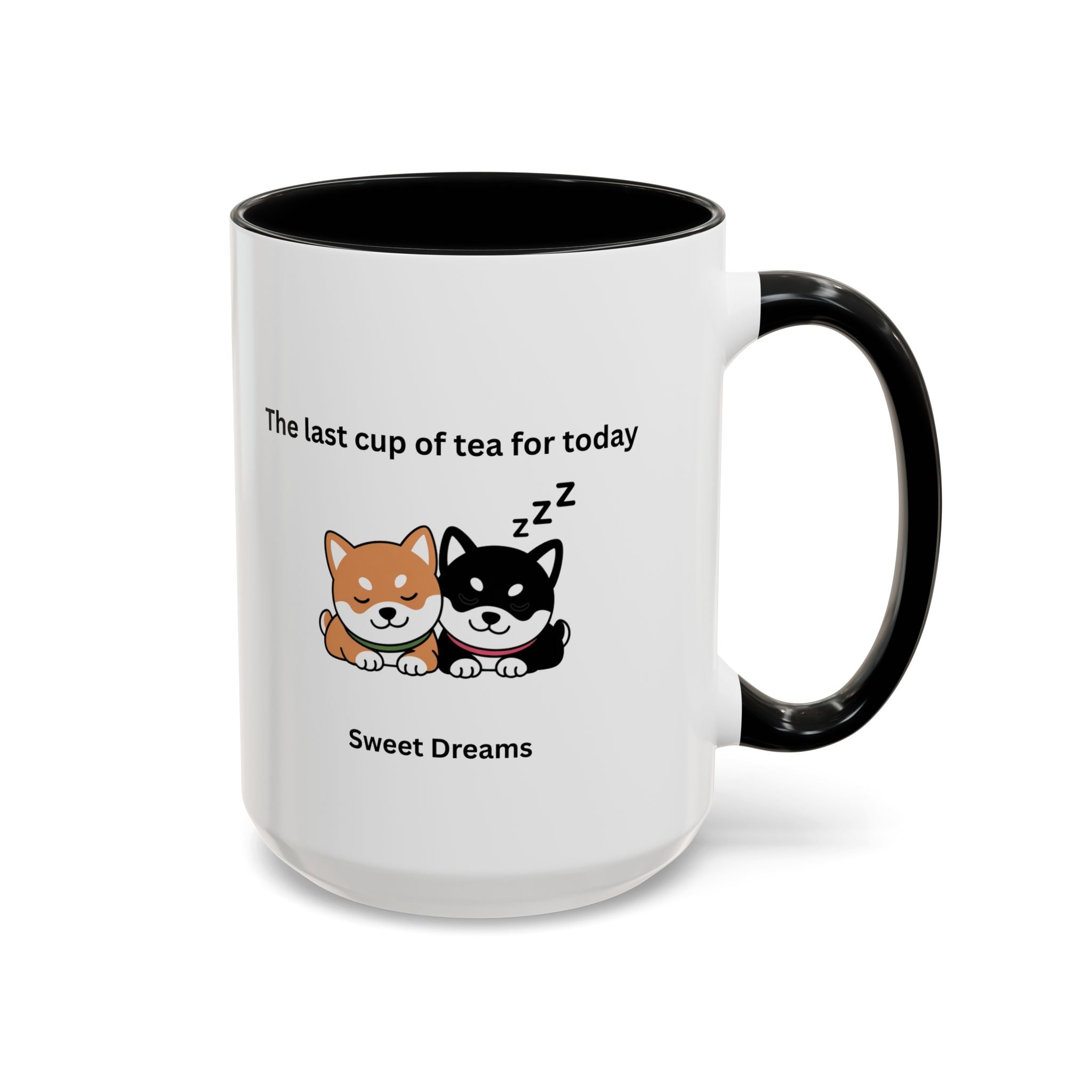 Shiba Inu "Sweet Dreams" Mug, The Last Cup of Tea for Today, Japanese Dog Cute Gift Mug