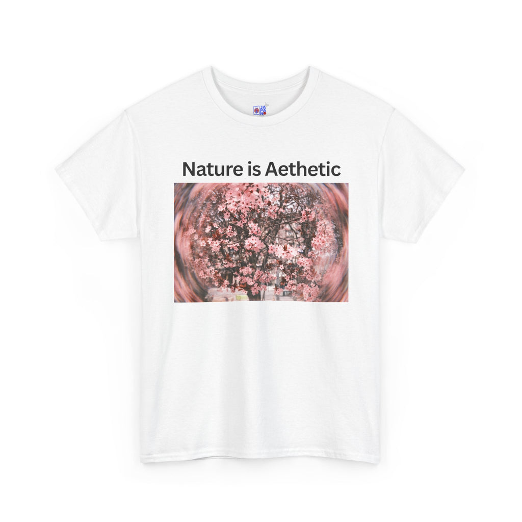 Nature Is Aesthetic Pink Sakura Floral T-Shirt