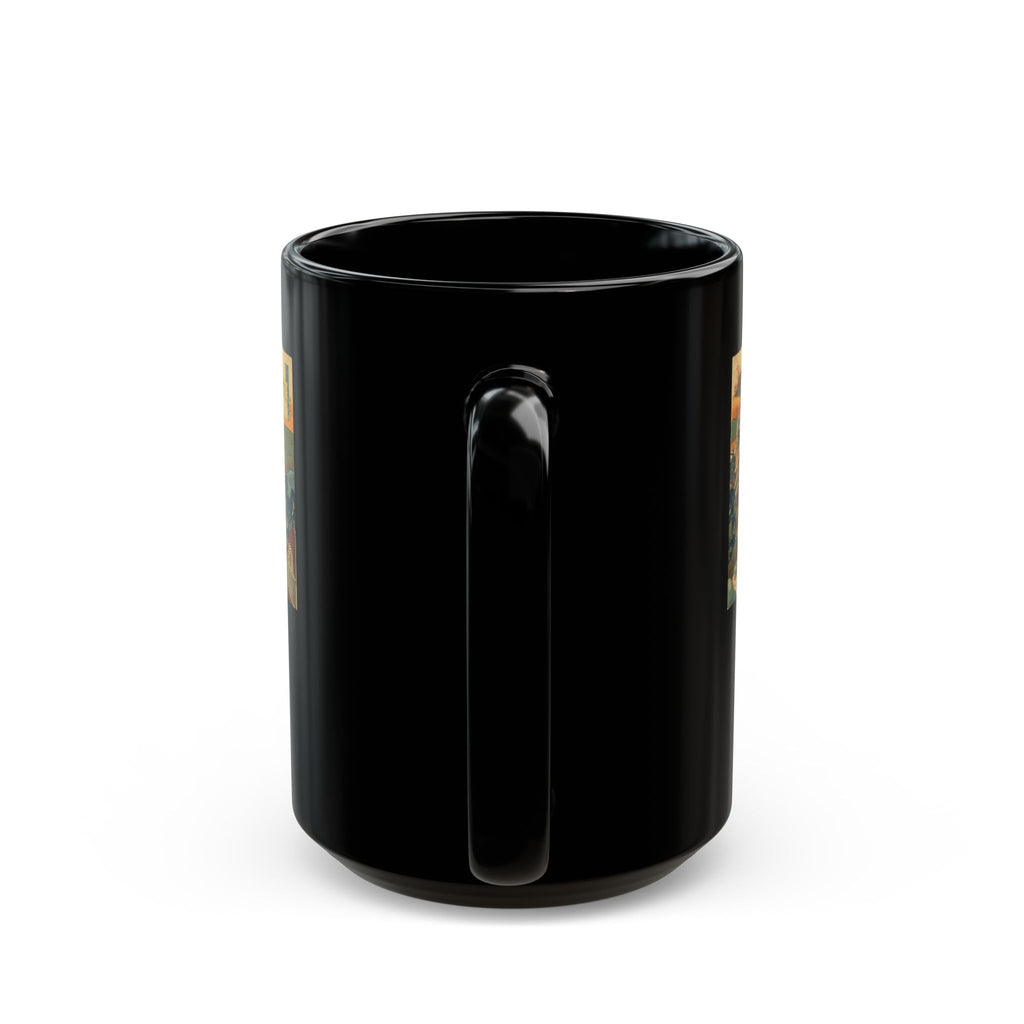 Hokusai Katsushika Hokusai Ukiyo-e Black Coffee Mug (11oz/15oz)