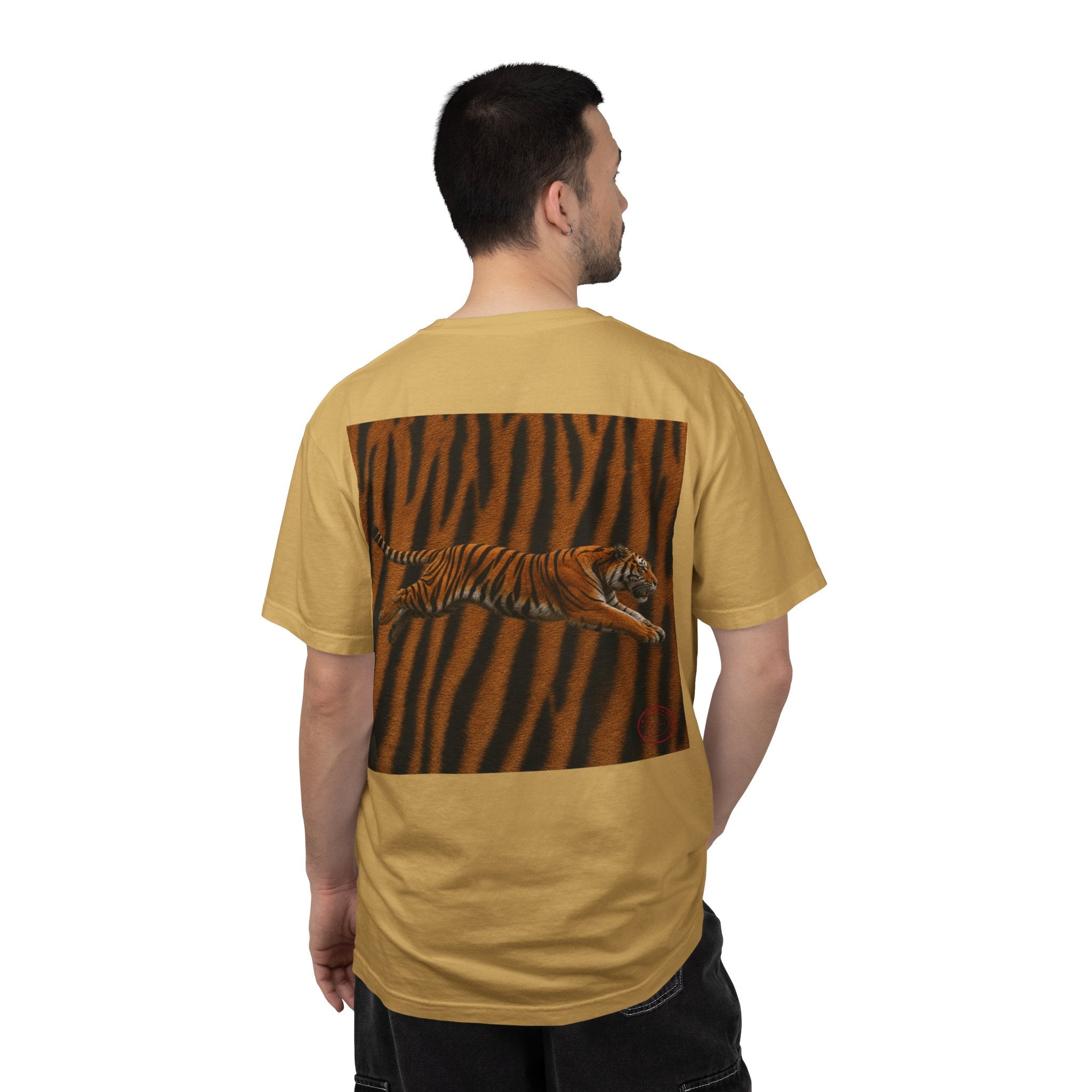 CoolyJapan — Tora 虎 Leaping Tiger Tee | Light Color | Comfort Colors 1717