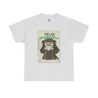 Samurai Shiba Inu Drinking Matcha Tee — Relax Matcha Time Graphic T-Shirt