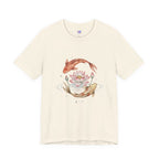 Koi and Lotus Beauty Tee | Koi Circle Floral Japanese Aesthetic
