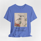 Teisai Hokuba "Swallows and Peonies" | Edo-period Surimono Art Tee (Light)
