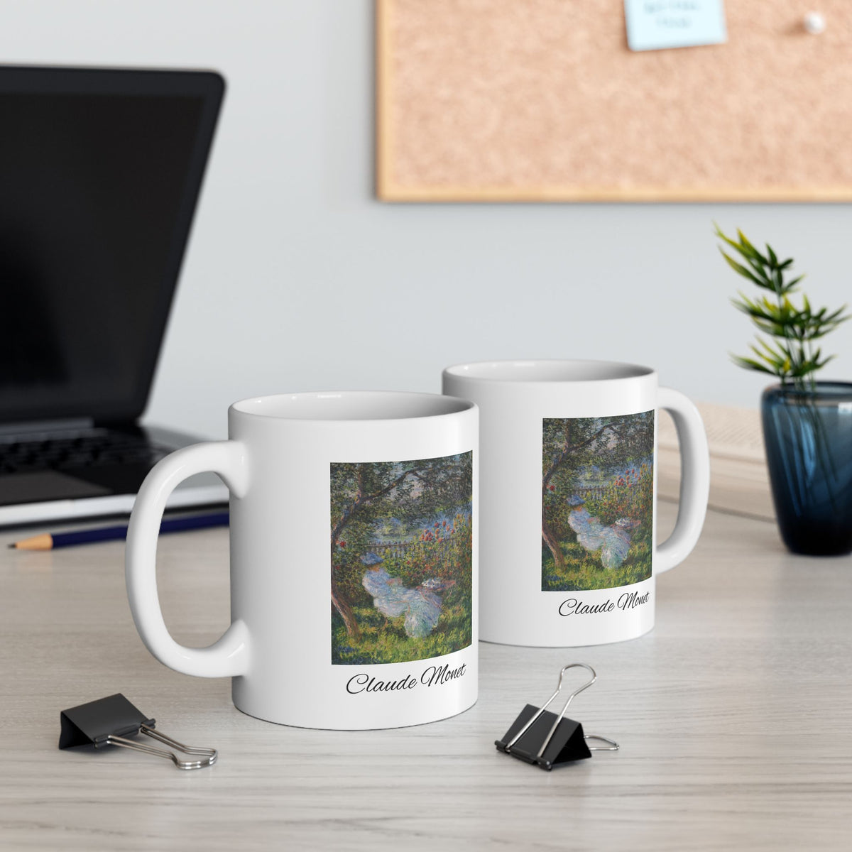 Claude Monet Ceramic Mug — Enchanted Garden Art Coffee Cup (11oz/15oz)