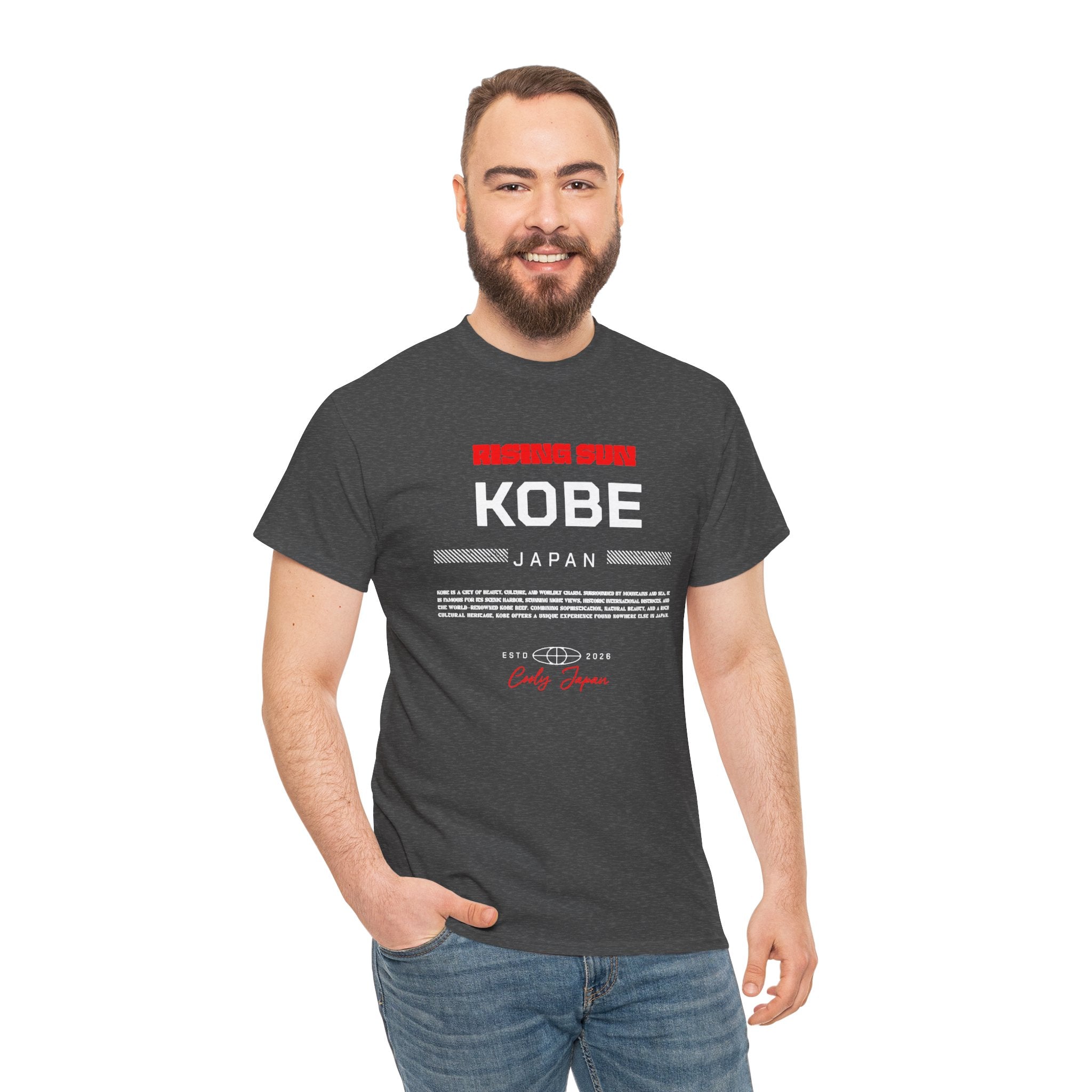 Kobe Japan T-Shirt, Where Mountains Meet the Sea  Harbor City Travel Souvenir  Japan Vacation Memory Tee  Kobe Gift for Japan Lovers
