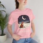 Hokkaido Fox — Kitsune Under the Winter Moon | Japanese Night Fox Graphic Tee