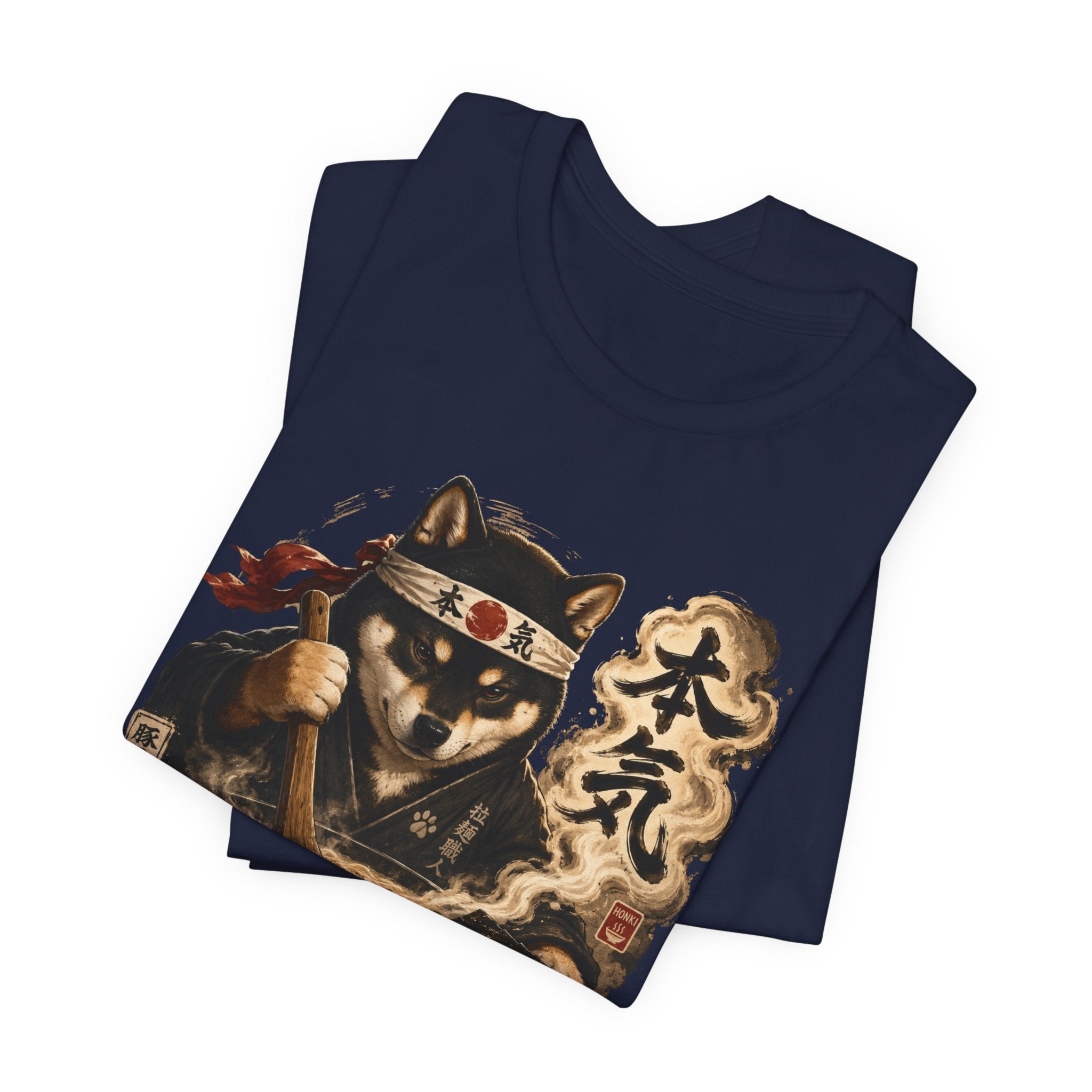 Ramen Neko Tee — Samurai Cat Chef "本気" Graphic T-Shirt