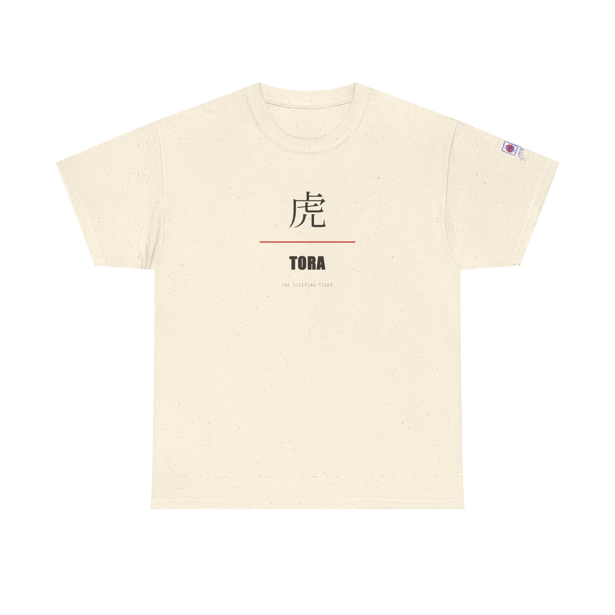 Tora Sleeping Tiger T Shirt Japanese Kanji Graphic Tee Casual Wear